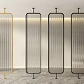 partition glass partition glass screen changhong glass partition screen partition 3d model
