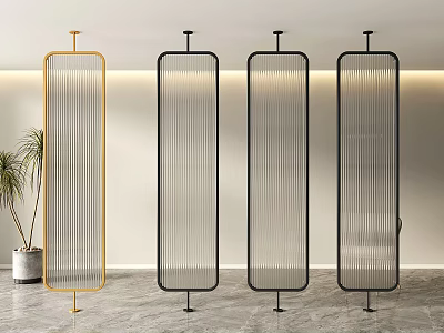 partition glass partition glass screen changhong glass partition screen partition 3d model