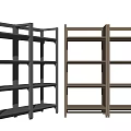 Modern shelf supermarket display rack 3d model
