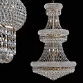 Luxurious Multi Tiered Crystal Chandelier With Elegant Decorative Design For Interior