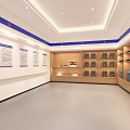 Police Equipment Room Interior With Shelves And Stored Law Enforcement Gear