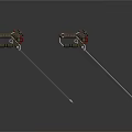 Dual Mechanical Tools With Long Rods And Red Black Components For Industrial Use