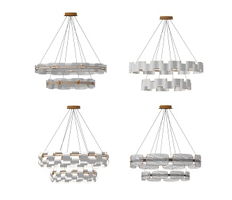 Modern chandelier combination fashion chandelier 3d model