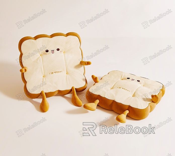 Bread Toast Pillow model