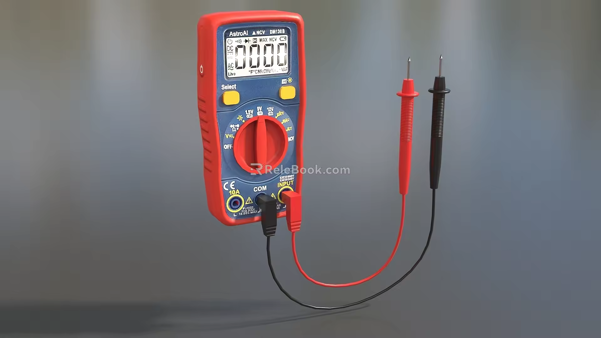 Universal Meter Digital Universal Meter Electric Meter Test Meter Instrumentation Low Face Number Low Model Simple Model Game Sub-era Film and Television Level Super Realism 3d model