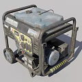 Heavy Duty Industrial Generator With Mobile Wheels And Control Panel For Power Supply