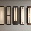 Modern Wall Lamps With Various Geometric Patterns And Dark Light Color Combinations 3d model