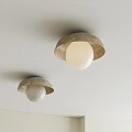 Two Modern Ceiling Lights With Decorative Shades For Home Interior Lighting 3d model