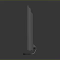 Modern Computer Monitor With Black Screen Silver Frame And Sleek Design On Reflective Surface