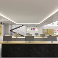 Modern Digital Store Interior With Display Tables Mobile Phones And Accessories