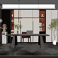Modern study 3d model
