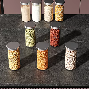 Kitchen Small Sauce Jar Food 3d model