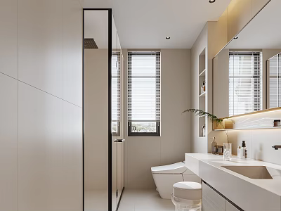 Modern toilet 3d model