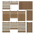 Venetian Blinds Various Wooden And Bamboo Designs For Interior Window Decoration