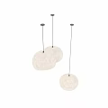 Modern Hemispherical Concrete Pendant Lights With Soft Illumination For Interior Design 3d model