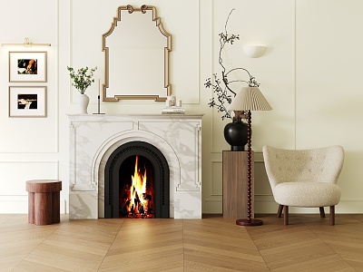 French Fireplace 3d model