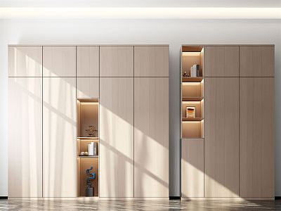 modern wardrobe cabinet sliding door wardrobe 3d model