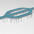 Industrial assembly line automatic assembly line belt line automatic transmission line 1562 3d model