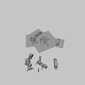 Advanced Military Weapon System With Missile Launcher Radar And Support Vehicles