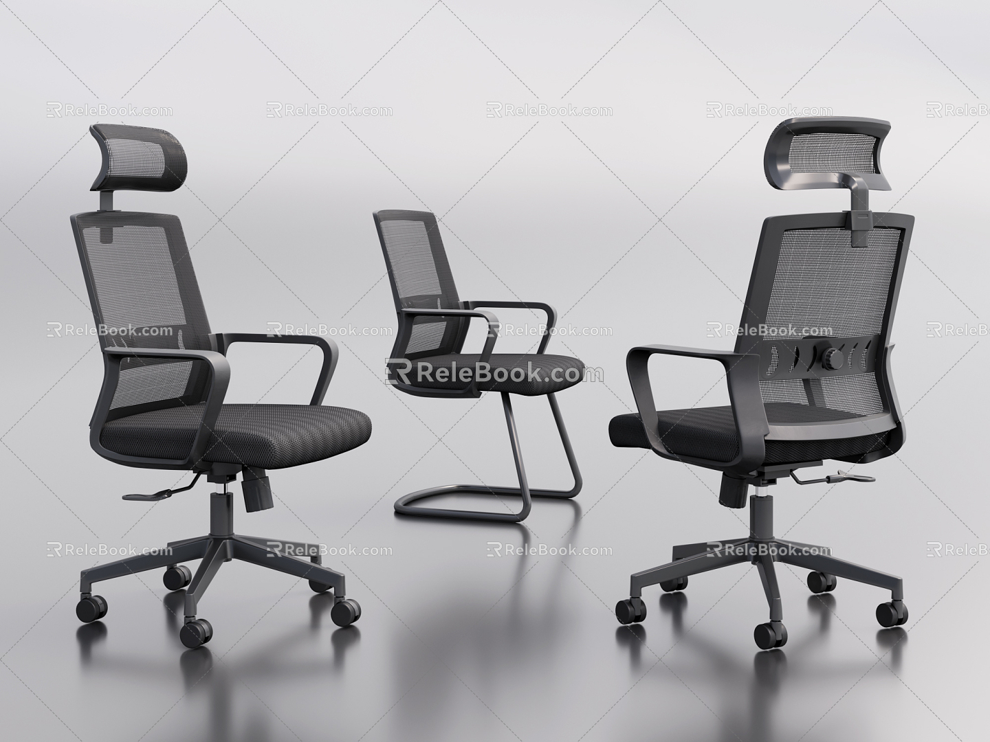 Modern office chair 3d model