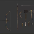 Retro Weapon Ancient Weapon Stone Age Original Tool 3d model