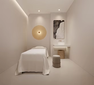 Modern SPA Single Room 3d model