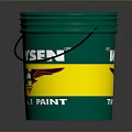 BOYSEN Green Paint Bucket With Eagle Logo And The No1 Label