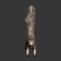 Detailed 3D Rendered Light Brown Squirrel with Long Bushy Tail in Standing Posture