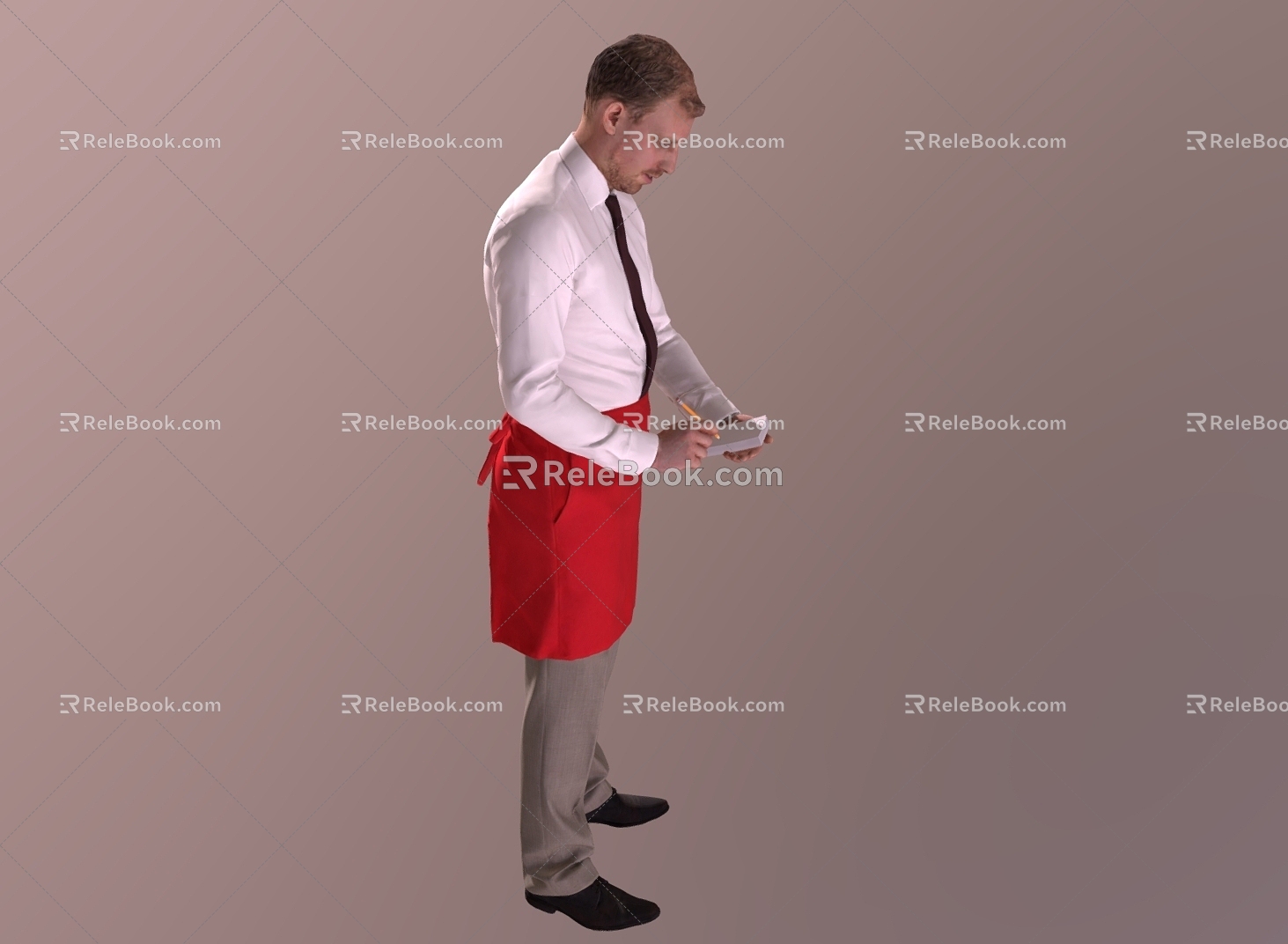 Western Restaurant Waiter Waiter model