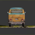 minibus minivan driverless bus school bus van box car 3d model