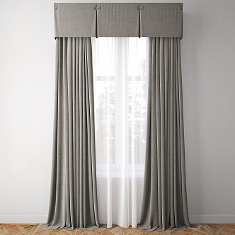 Modern Curtains 3d model