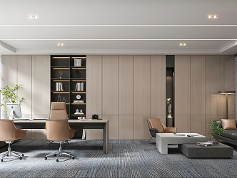 Modern Office Manager's Office 3d model