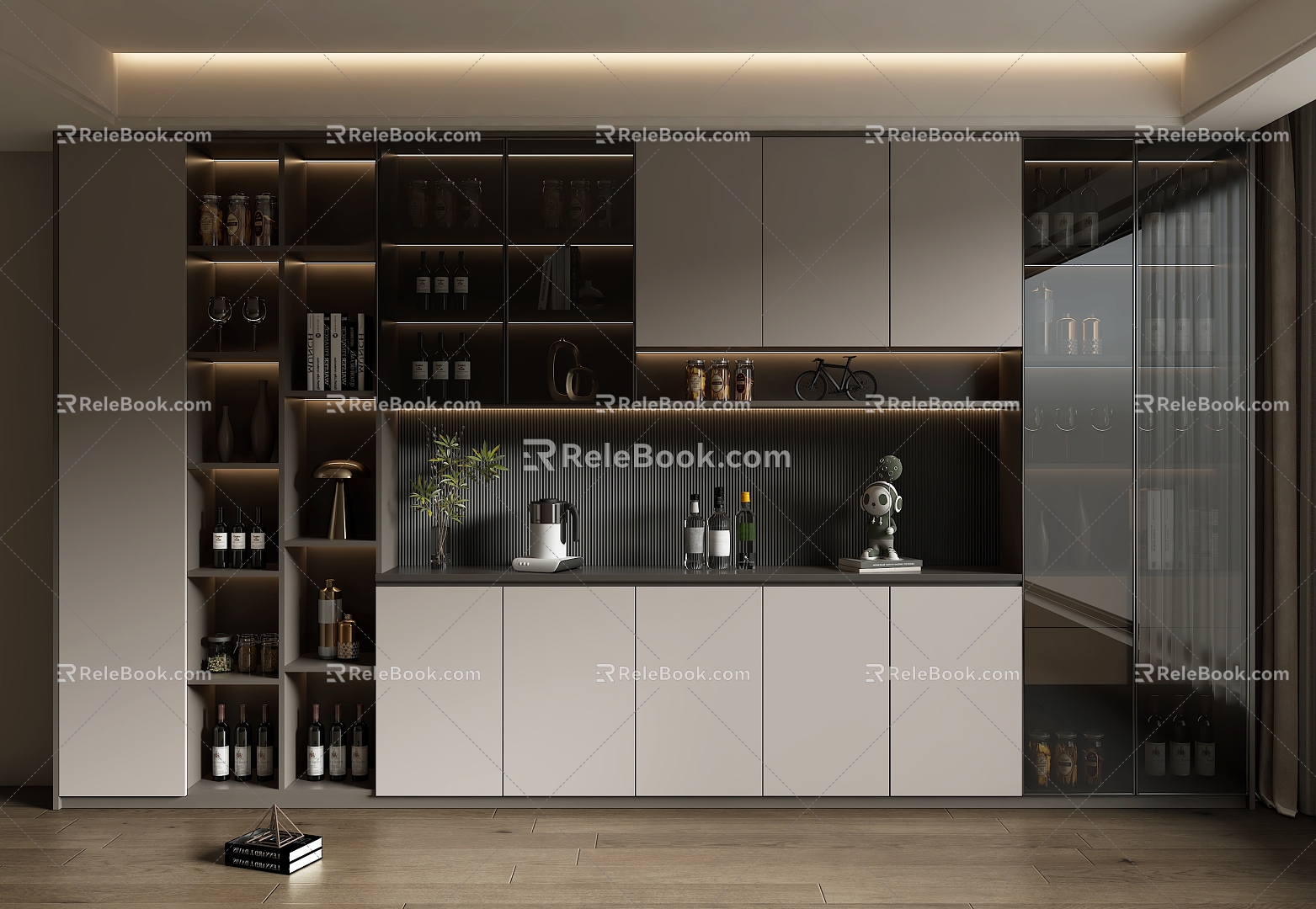 Home Wine Cabinet model