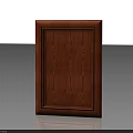 Double Doors Wooden Brown Panel With Natural Wood Grain Design For Home Interior