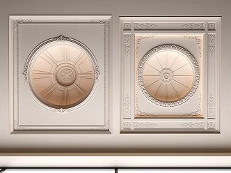 French Dome Ceiling 3d model