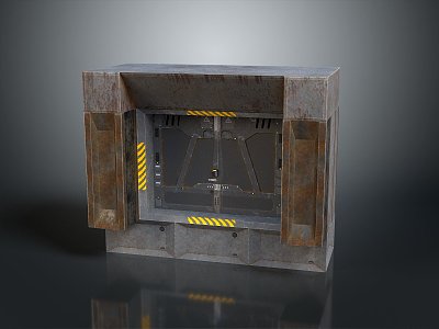 Science Fiction Door Steel Door Science Fiction Door Science Fiction Entrance Door Science Fiction Entrance Future Door Security Door Password Door 3d model