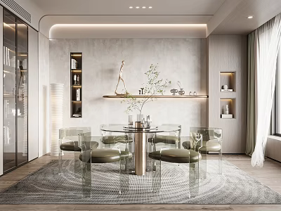 Light Luxury Restaurant 3d model