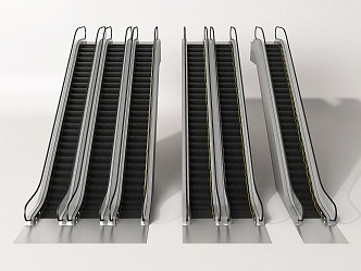 modern elevator escalator elevator 3d model