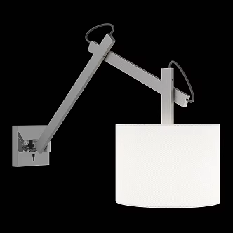 Modern wall lamp Lightstar Meccano cloth metal 3d model