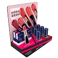 Silk Matte Finish Lipsticks Display Stand With Cosmetics Packaging Design