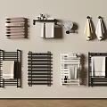 Modern Bathroom Racks With Various Styles Towel Holders And Storage Shelves