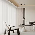 Modern Bedroom Interior Design With White Bedding Gray Pillows Table Lamps And Wall Art
