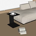 Modern side corner 3d model