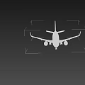 White Passenger Plane Taking Off With Extended Landing Gear And Engines