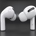 White Wireless Earbuds with Open Charging Case Modern Design and LED Indicator 3d model