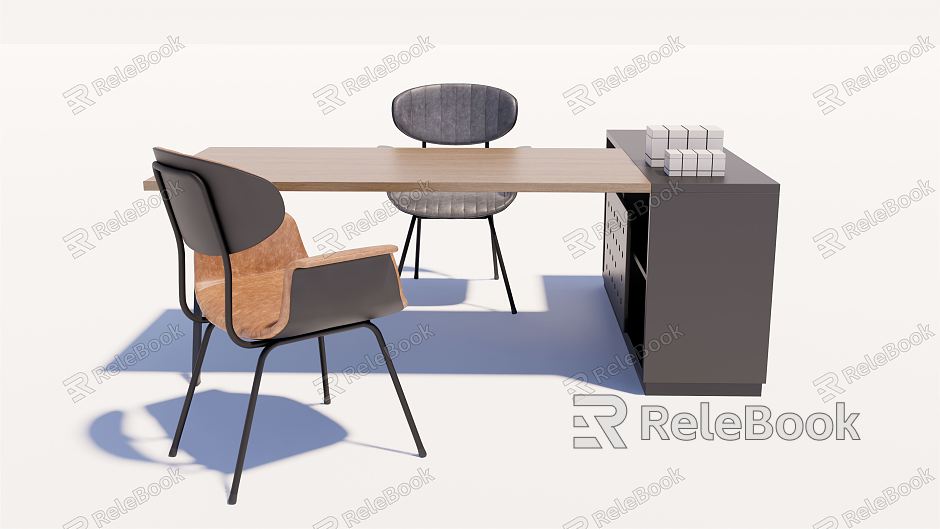 modern office desk and chair leisure chair model