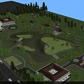 Serene Detached Villas Surrounded By Lush Trees Pond Green Area And Roads