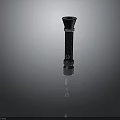 Black Silver Cylindrical Measuring Tool With Scales Top Opening And Knob