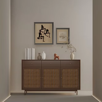 Modern Entrance Cabinet 3d model