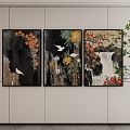 New Chinese Style Decorative Hanging Painting 3d model